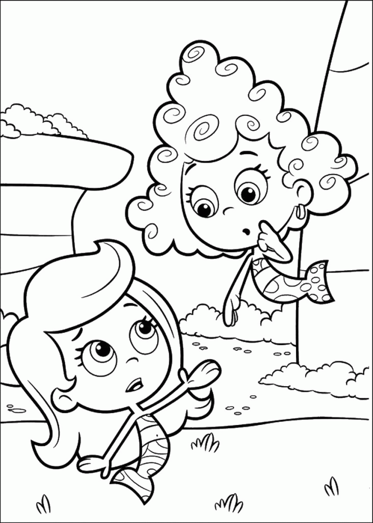 Plansa de colorat cu Bubble Guppies 12 9